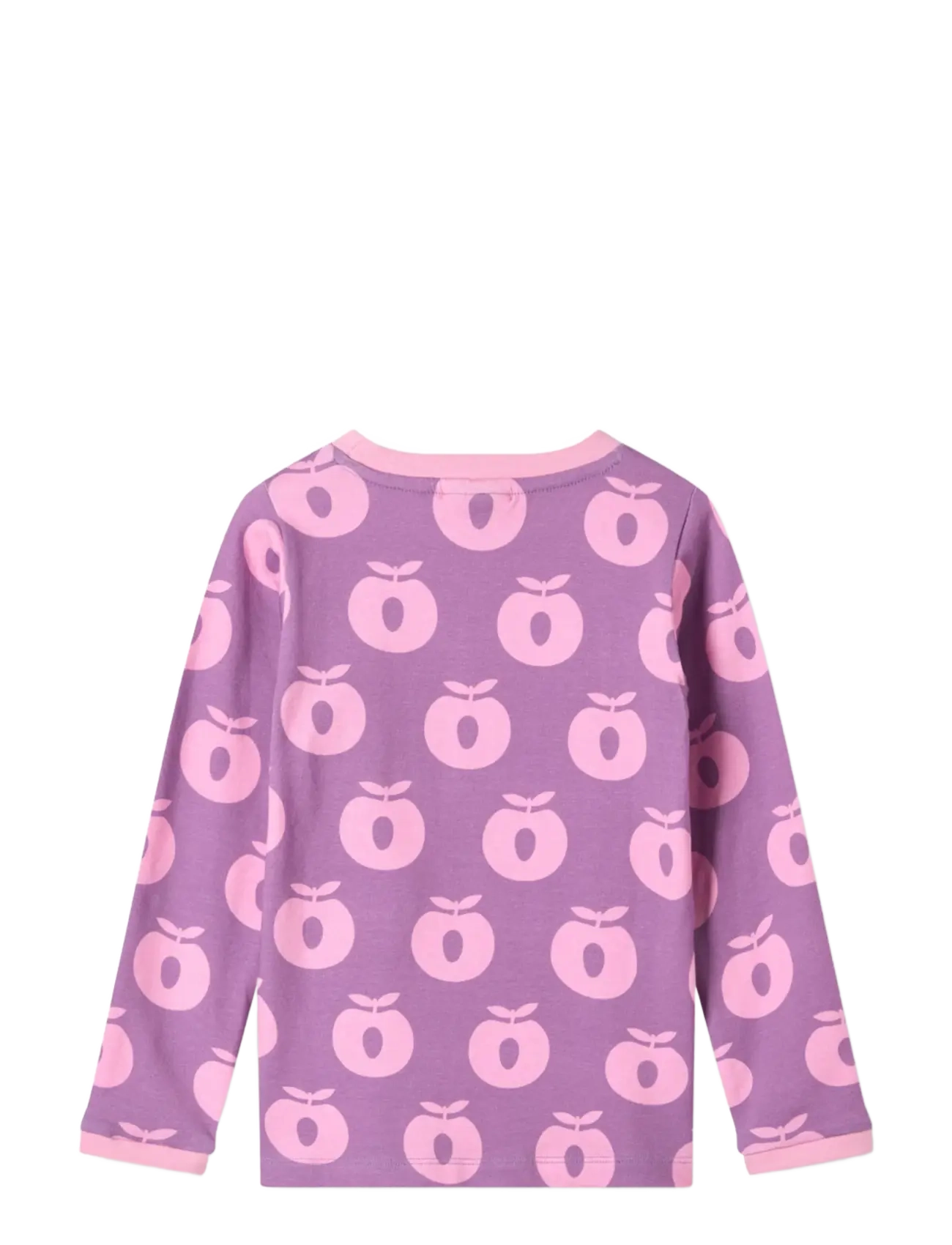 Småfolk - Elstar long-sleeved top with apples - långärmade t-shirts - purple iris - 2