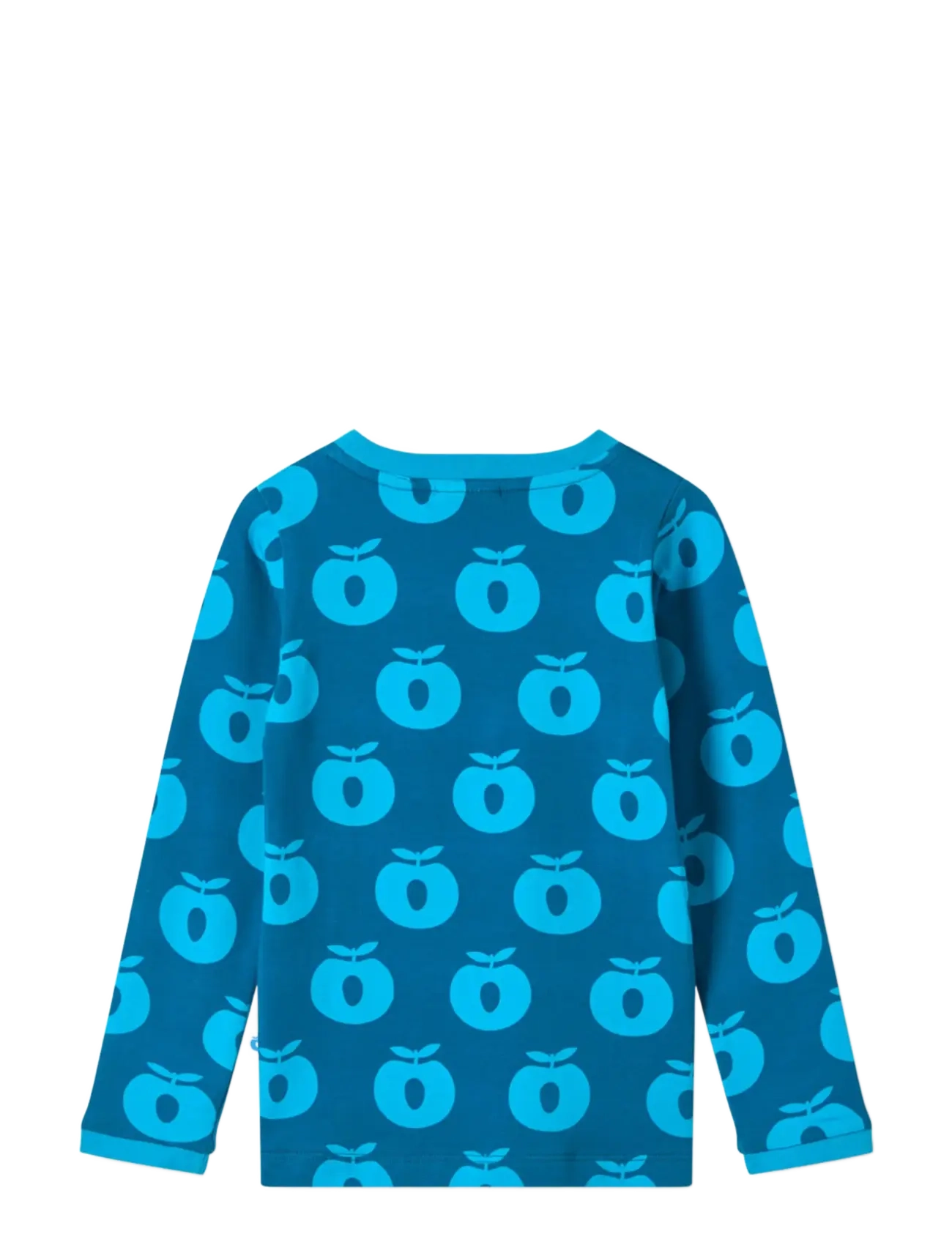 Småfolk - Elstar long-sleeved top with apples - långärmade t-shirts - vivid blue - 2