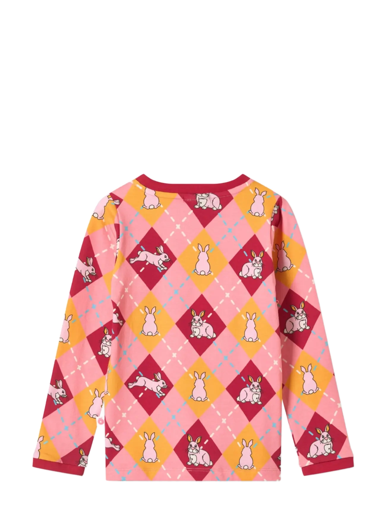 Småfolk - Elstar long-sleeved top with rabbits - långärmade t-shirts - galah - 2