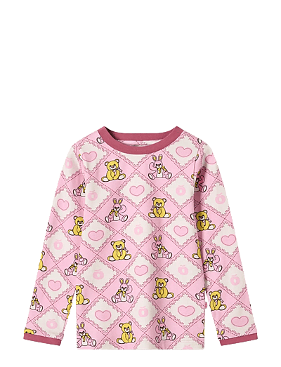 Elstar Long-Sleeved Top With Teddy Bears - LangæRmede T-Shirts
