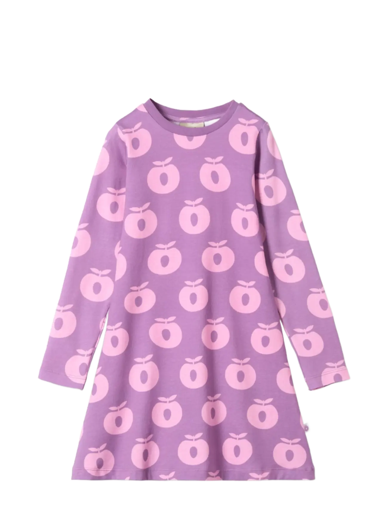 SMÅFOLK Gala Kleid With Apples Lila - 122-128 - Kinder