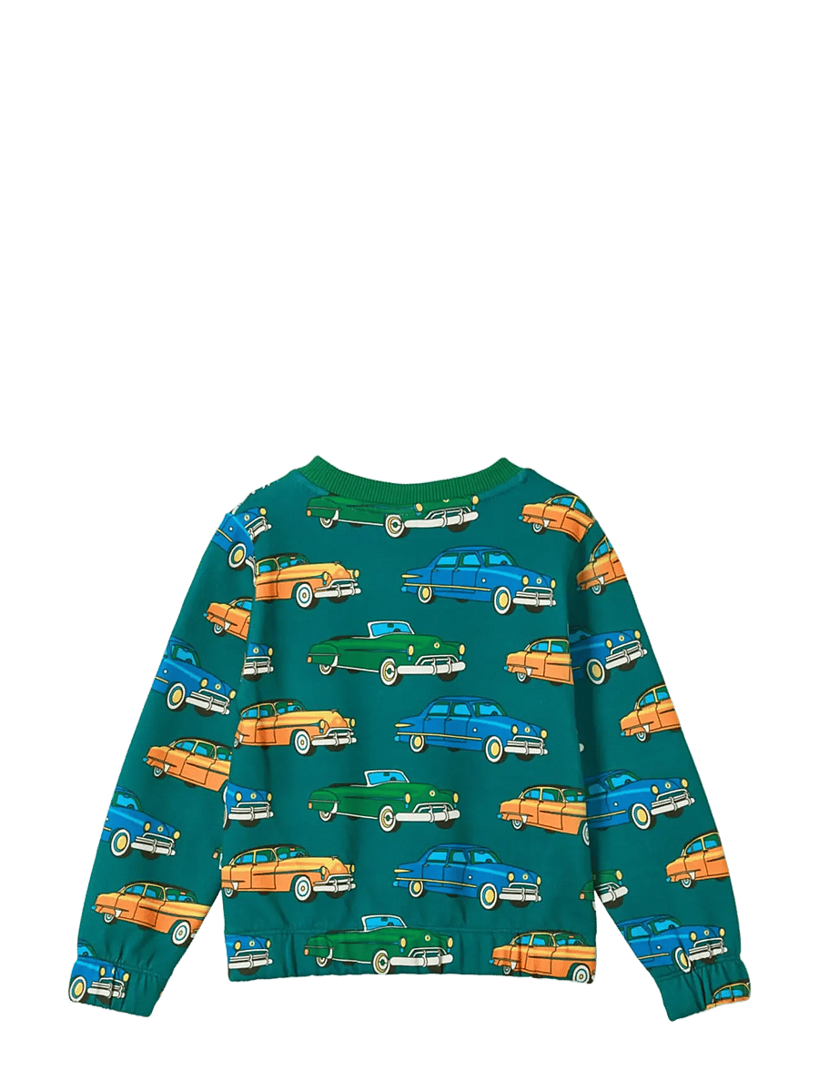 Småfolk - Yapeen sweatshirt with vehicles - sweatshirts - aquarius - 2