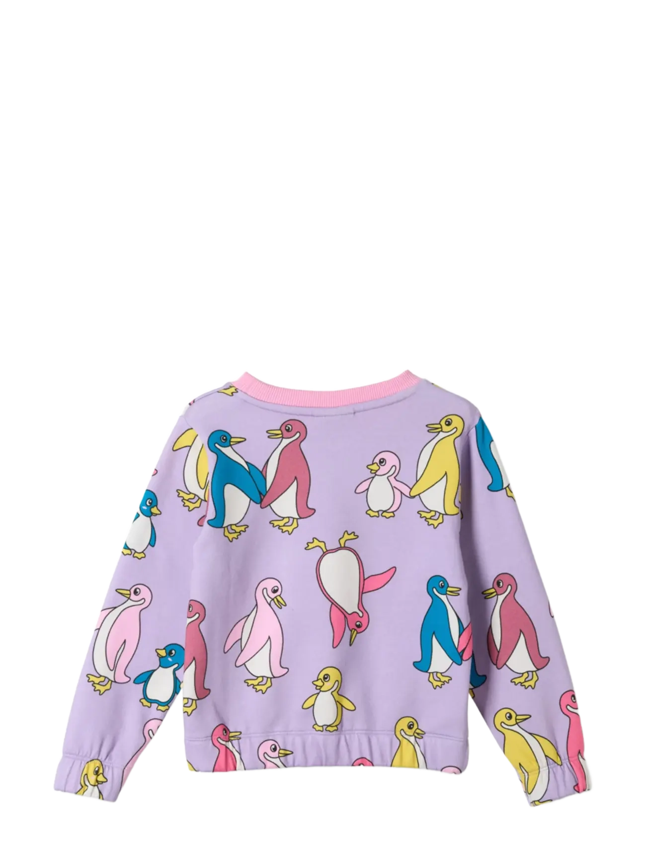 Småfolk - Yapeen sweatshirt with penguins - sweatshirts - heather purple - 2