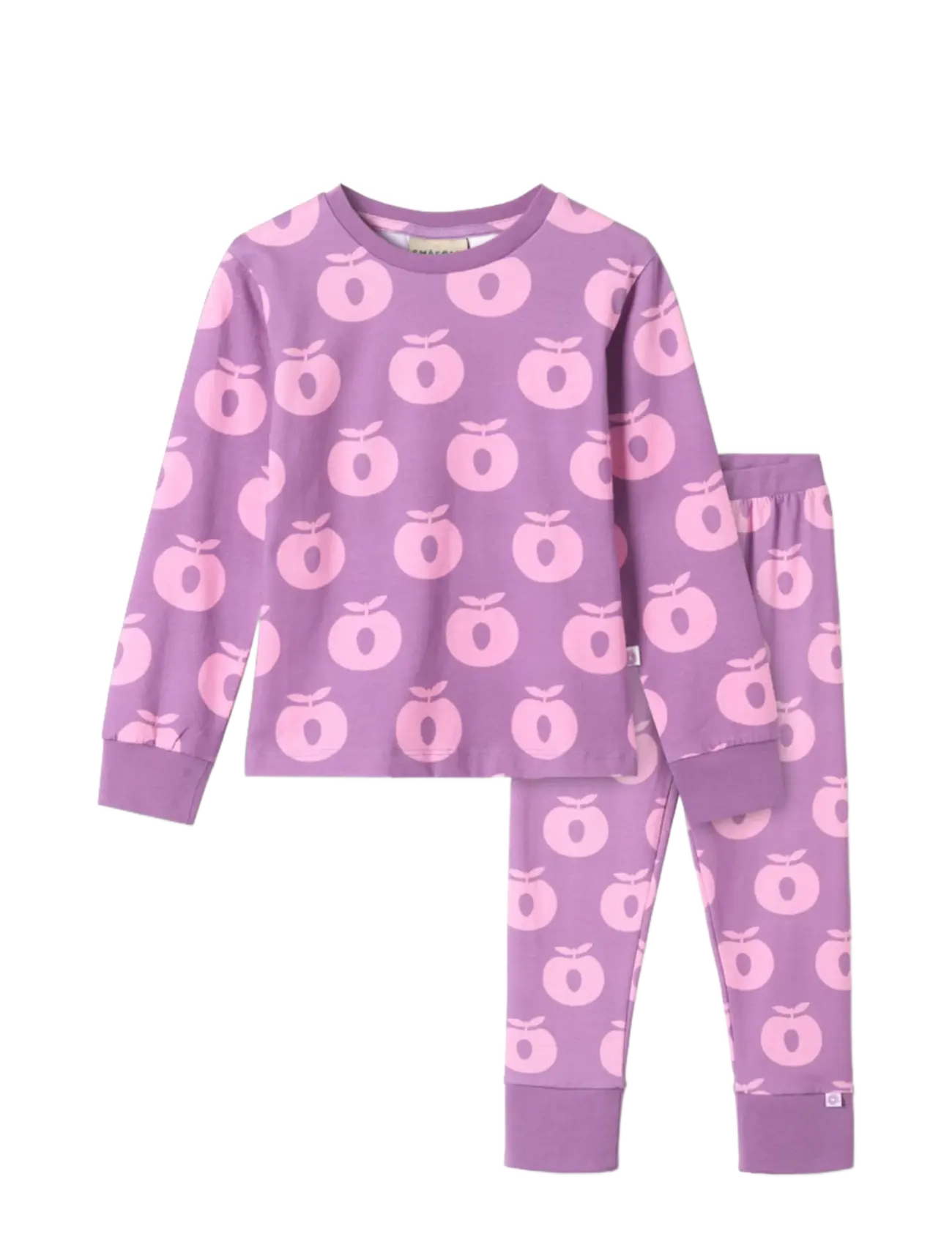 Småfolk Jubilee nightwear set with apples - Småfolk - PURPLE IRIS / purple