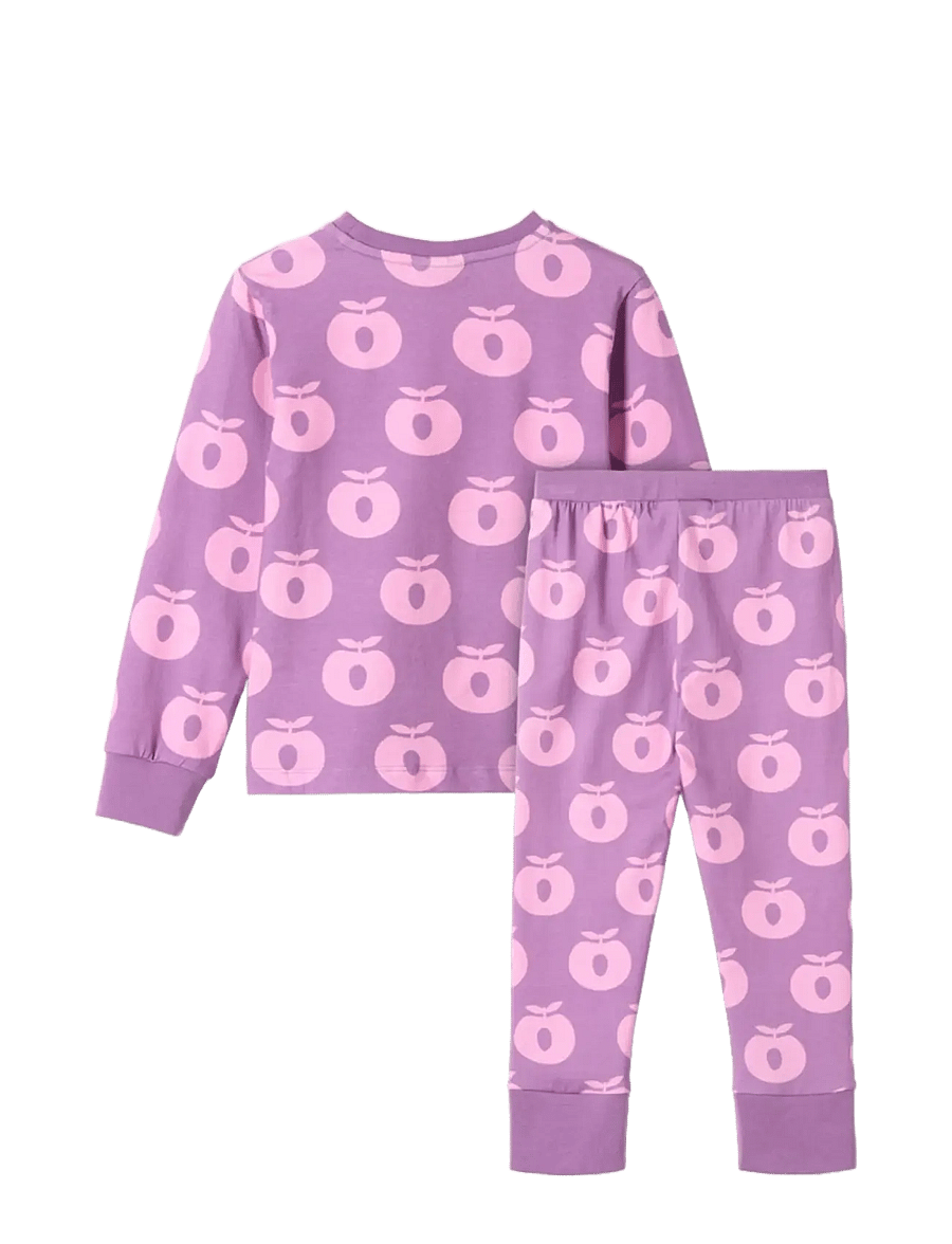 Småfolk - Jubilee nightwear set with apples - pyjamasset - purple iris - 2