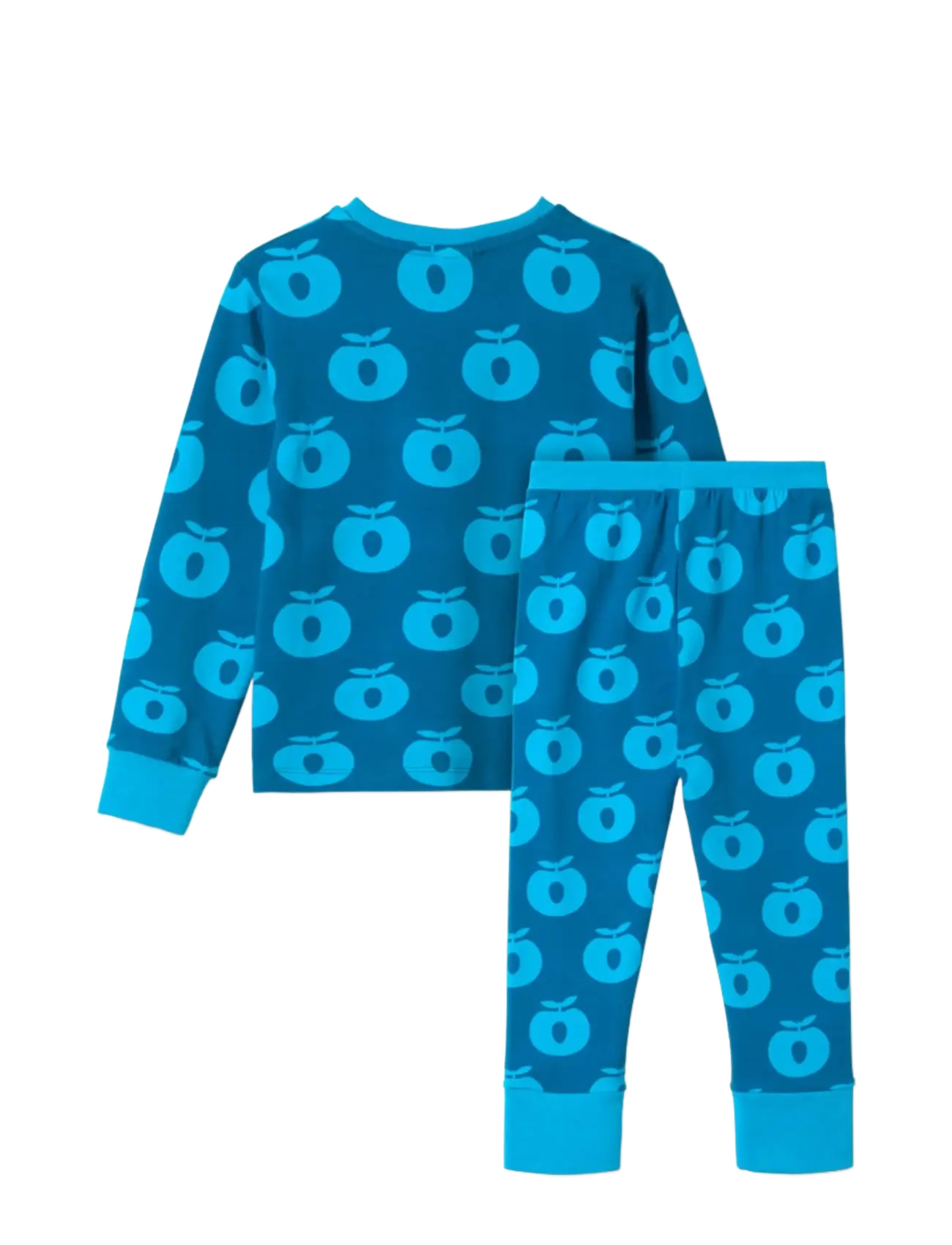 Småfolk - Jubilee nightwear set with apples - pyjamasset - vivid blue - 2