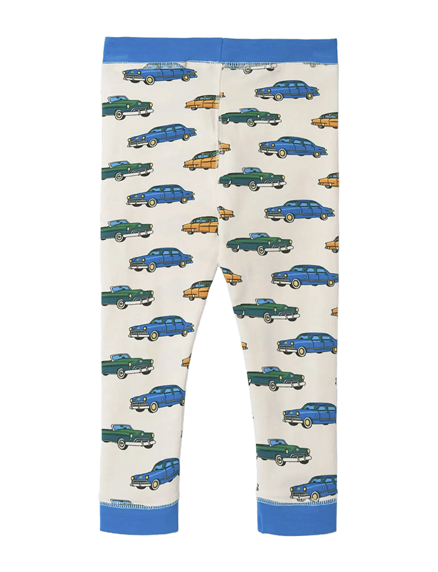 Småfolk - Elstar leggings for baby with cars - leggings - vanilla - 2