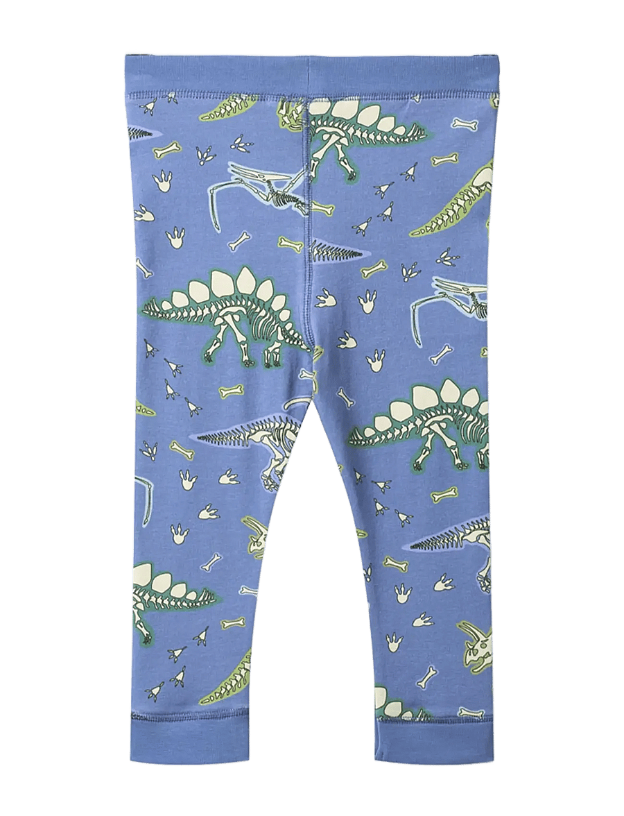 Småfolk - Elstar leggings for baby with dinosaurs - leggings - skyfall - 2
