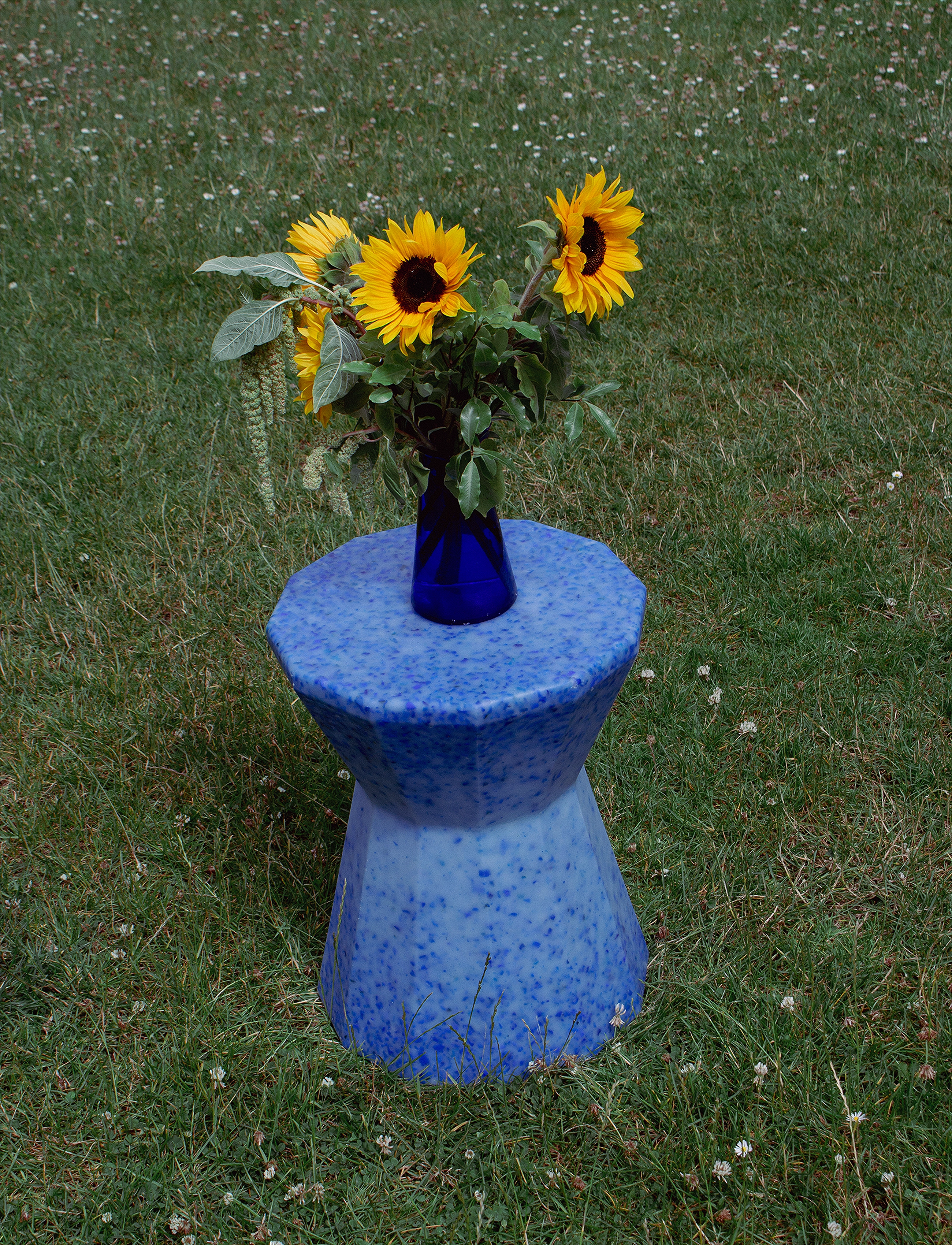 SMALLrevolution Mabel, 33X33X42 cm, Chairs & Stools, Blau - Stools Benches, Homeware