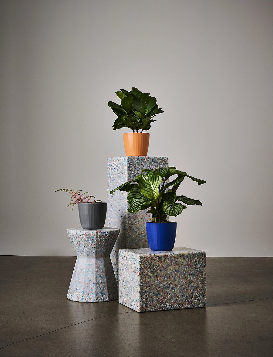 SMALLrevolution - Berta - Flowerpot - dekoration - pp grey - 2