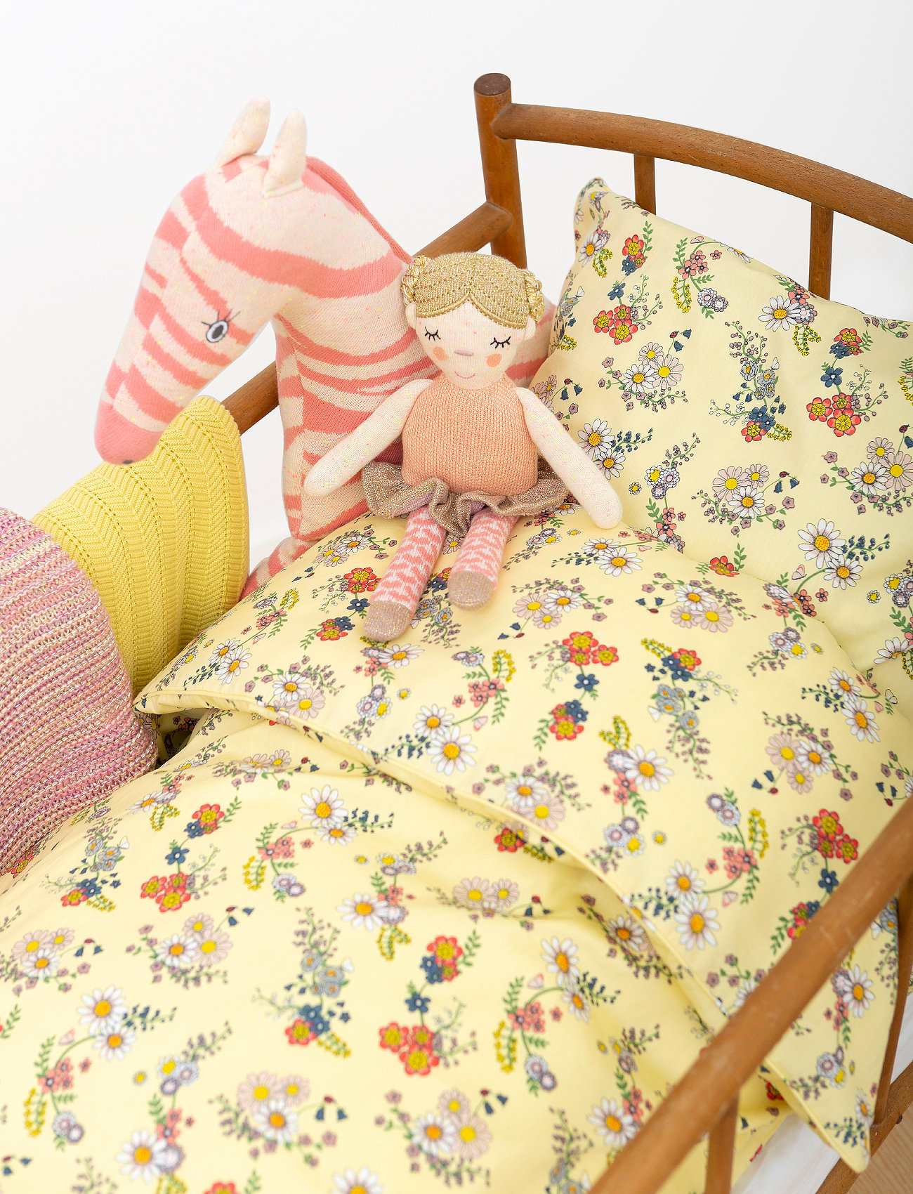 - Fishbone Baby Blanket - Soft Yellow