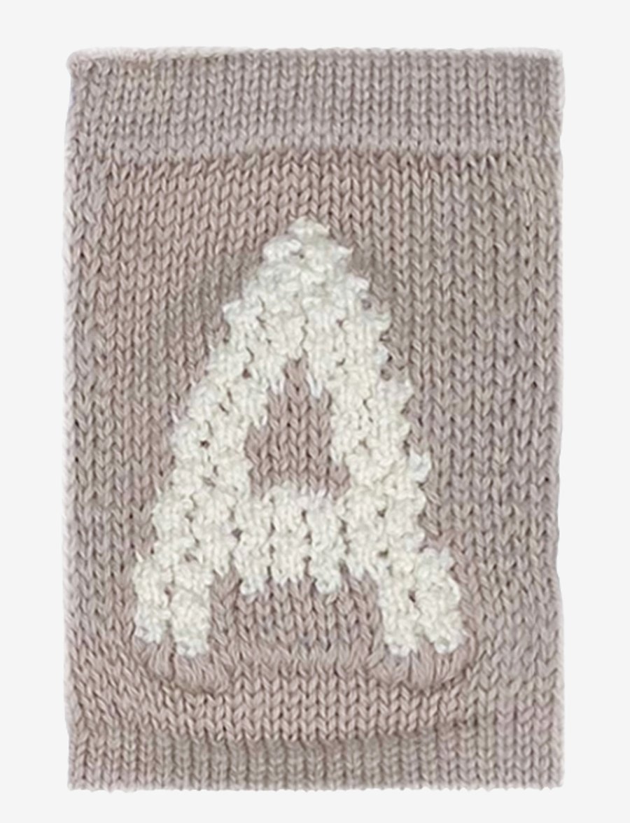Smallstuff - Knitted letter A, nature - die niedrigsten preise - a beige - 0