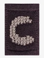 Knitted letter C, nature - C BEIGE