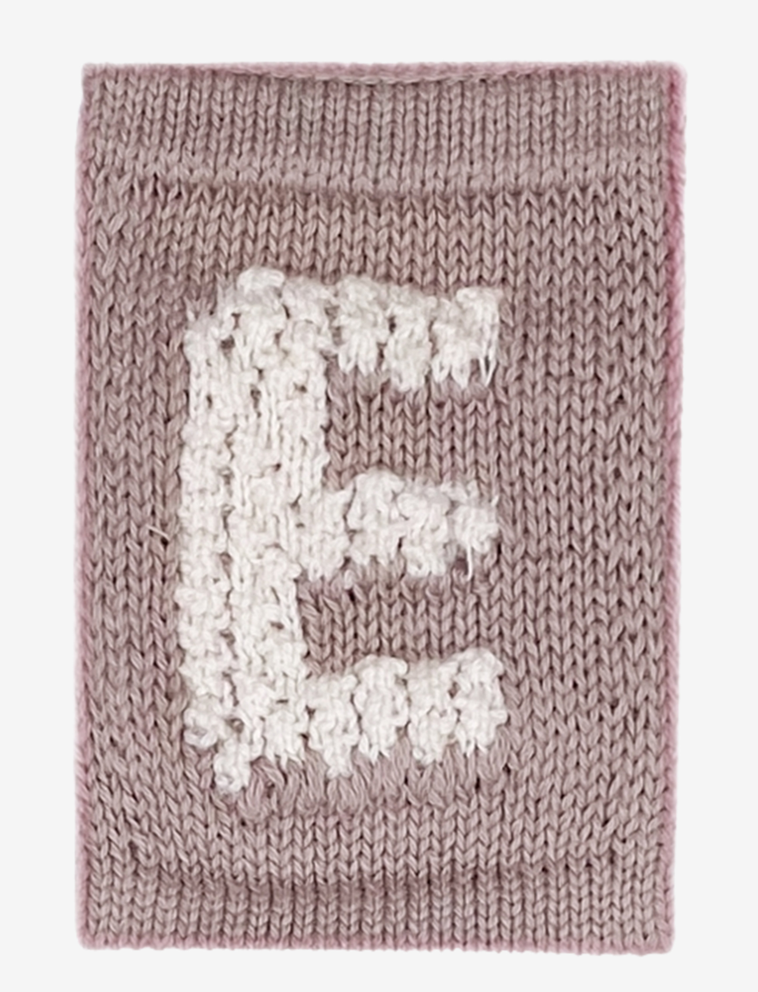 Smallstuff Knitted Letter E, Nature, Decoration Tilbehør-details, Beige, Str: ONE SIZE 10 cm