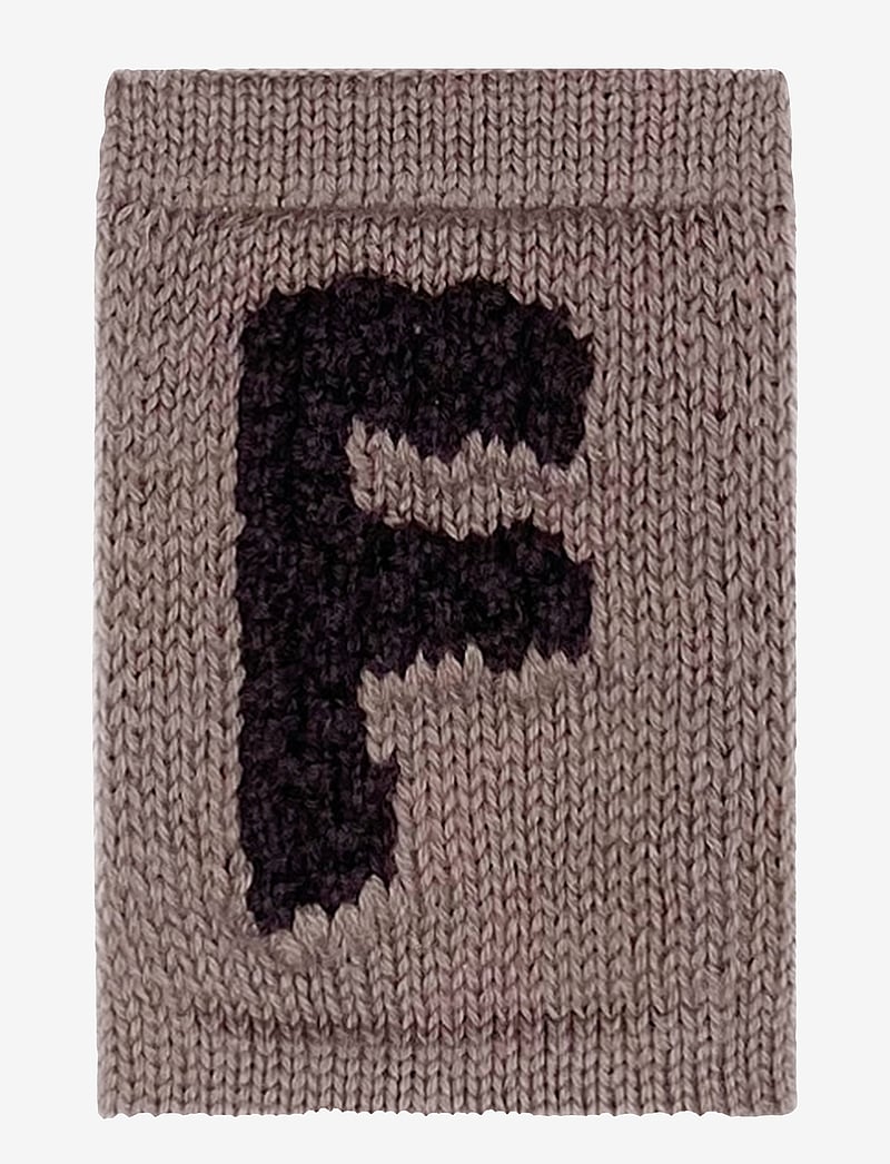 Smallstuff - Knitted letter F, nature - dekorationsdetaljer - f beige - 0