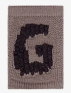 Knitted letter G, nature - G BEIGE