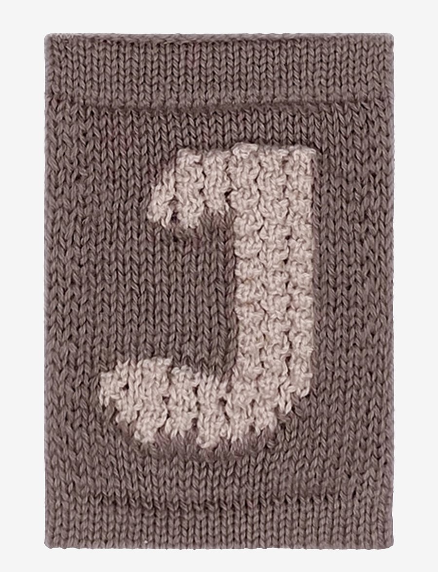 Smallstuff - Knitted letter J, nature - die niedrigsten preise - j beige - 0