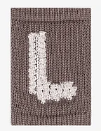 Knitted letter L, nature - L BEIGE
