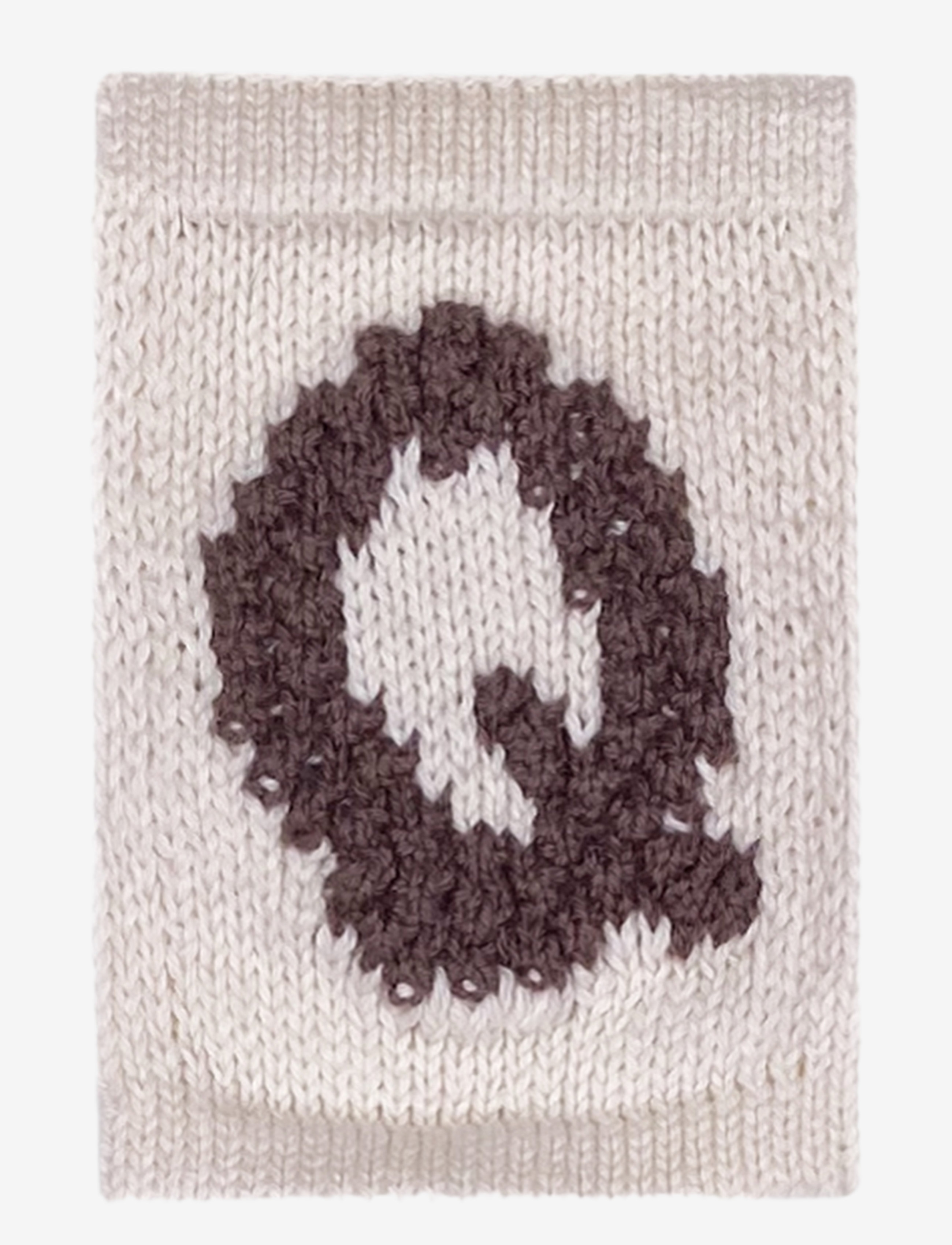 SMALLSTUFF Strick Letter Q, Nature Cream - One Size 10 Cm - Kinder