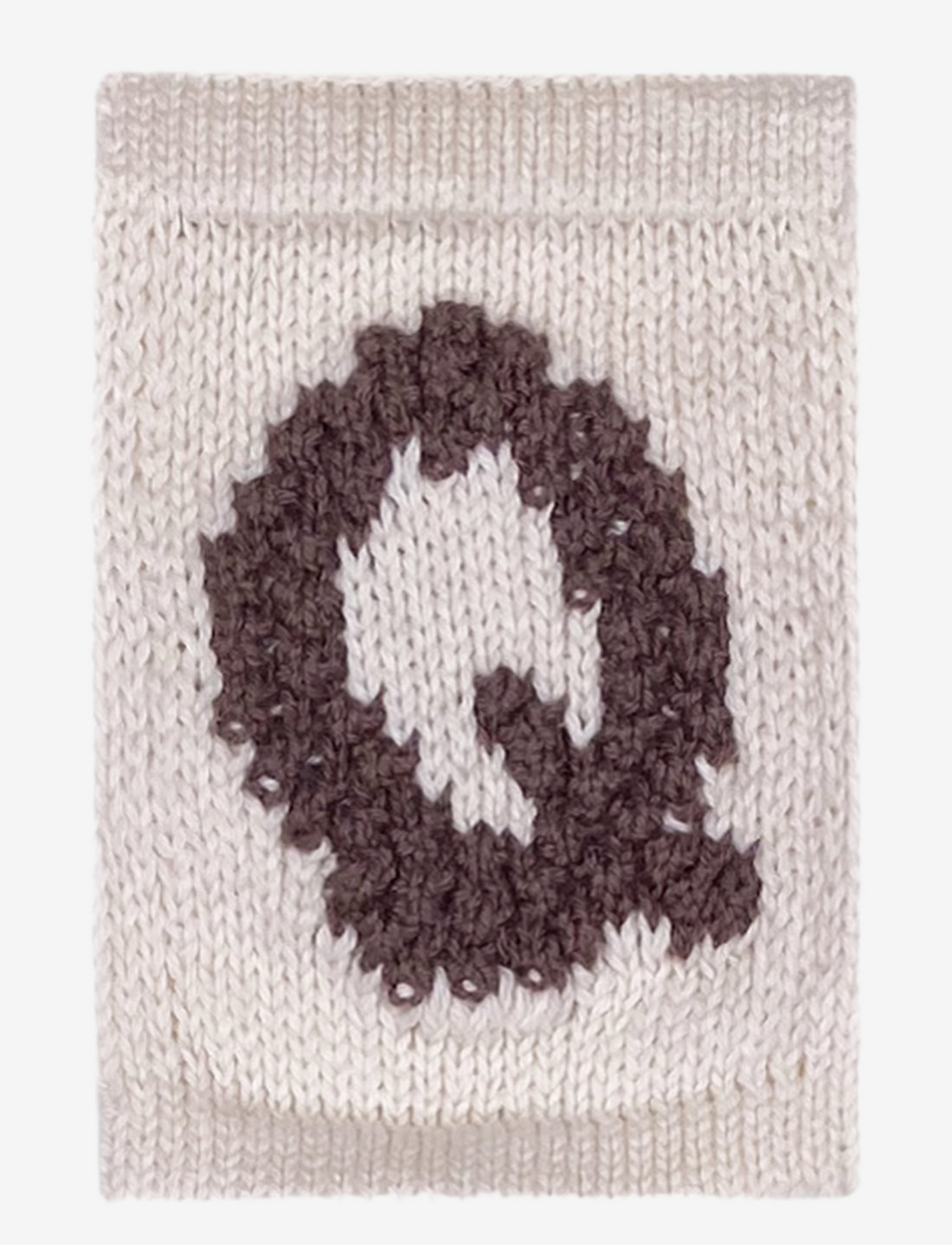 Smallstuff - Knitted letter Q, nature - dekorationsdetaljer - q beige - 0