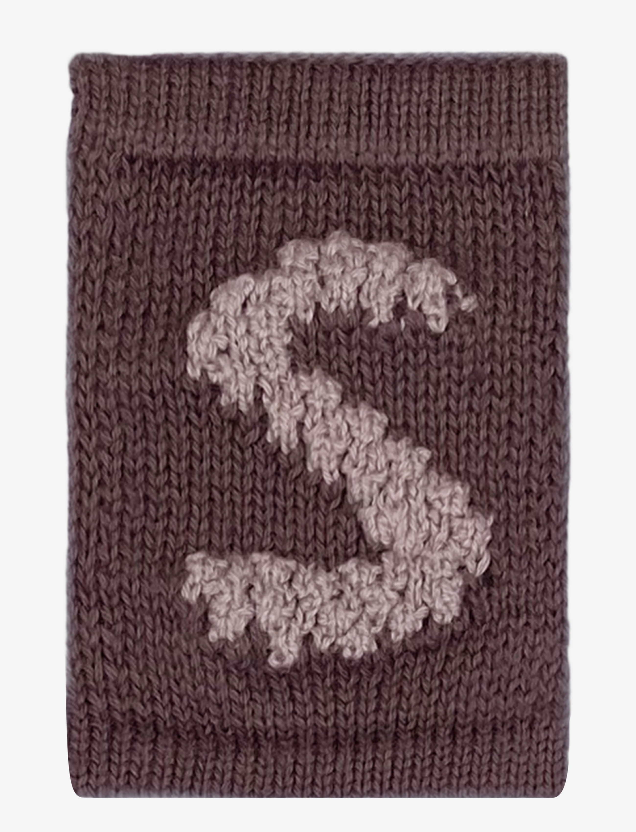SMALLSTUFF Strick Letter S, Nature Braun - One Size 10 Cm - Kinder