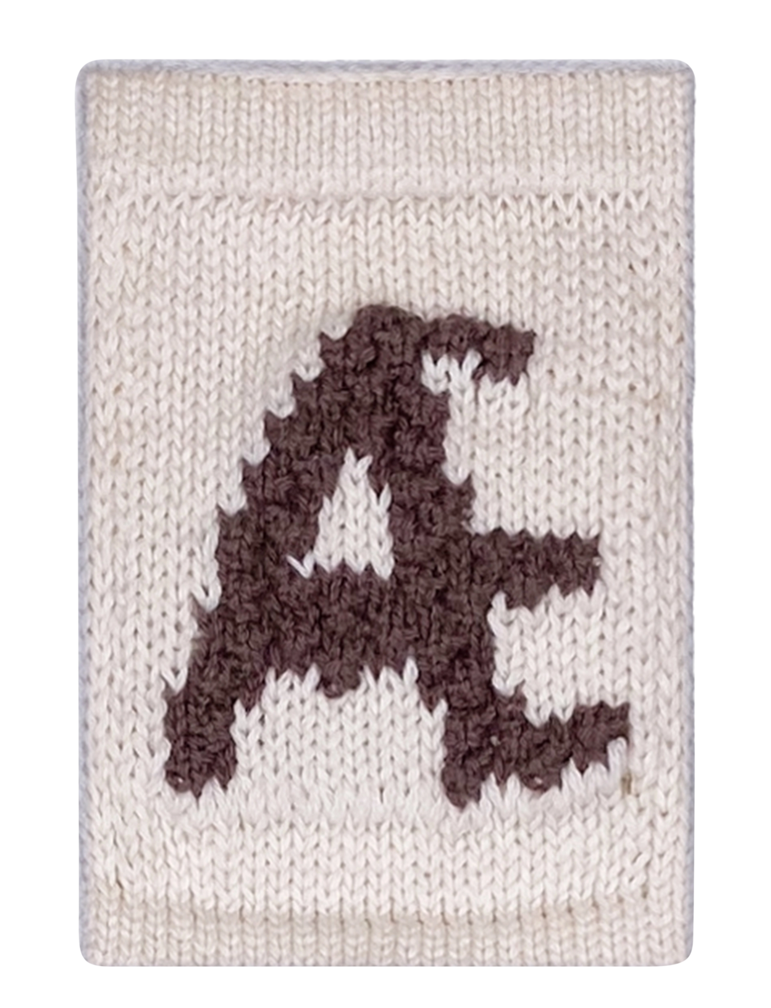 Smallstuff Knitted Letter Æ, Nature, One Size 10 cm, Kids Decor, Creme - Decoration Accessories-details, Kinder