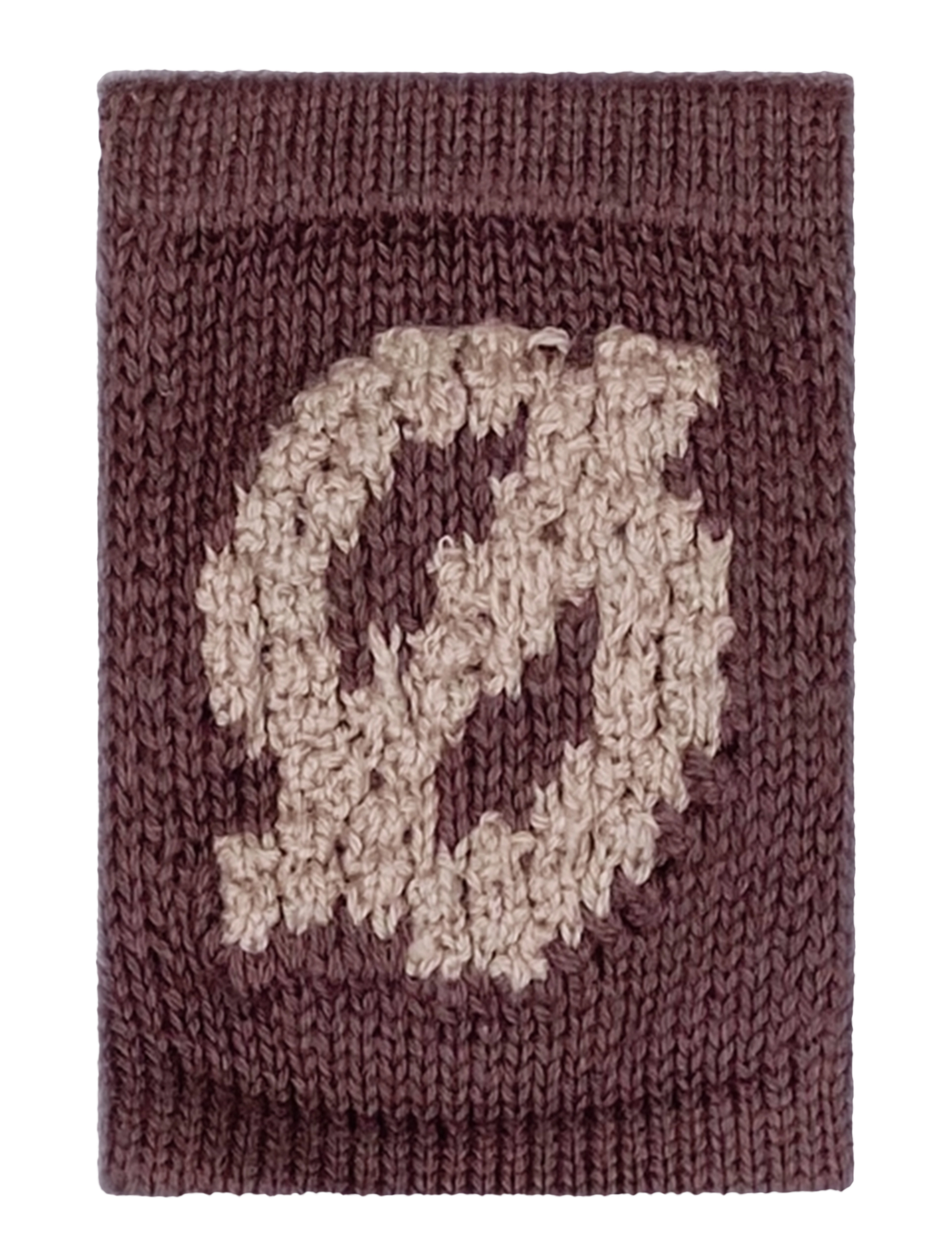 Smallstuff Knitted Letter Ø, Nature, One Size 10 cm, Kids Decor, Braun - Decoration Accessories-details, Kinder
