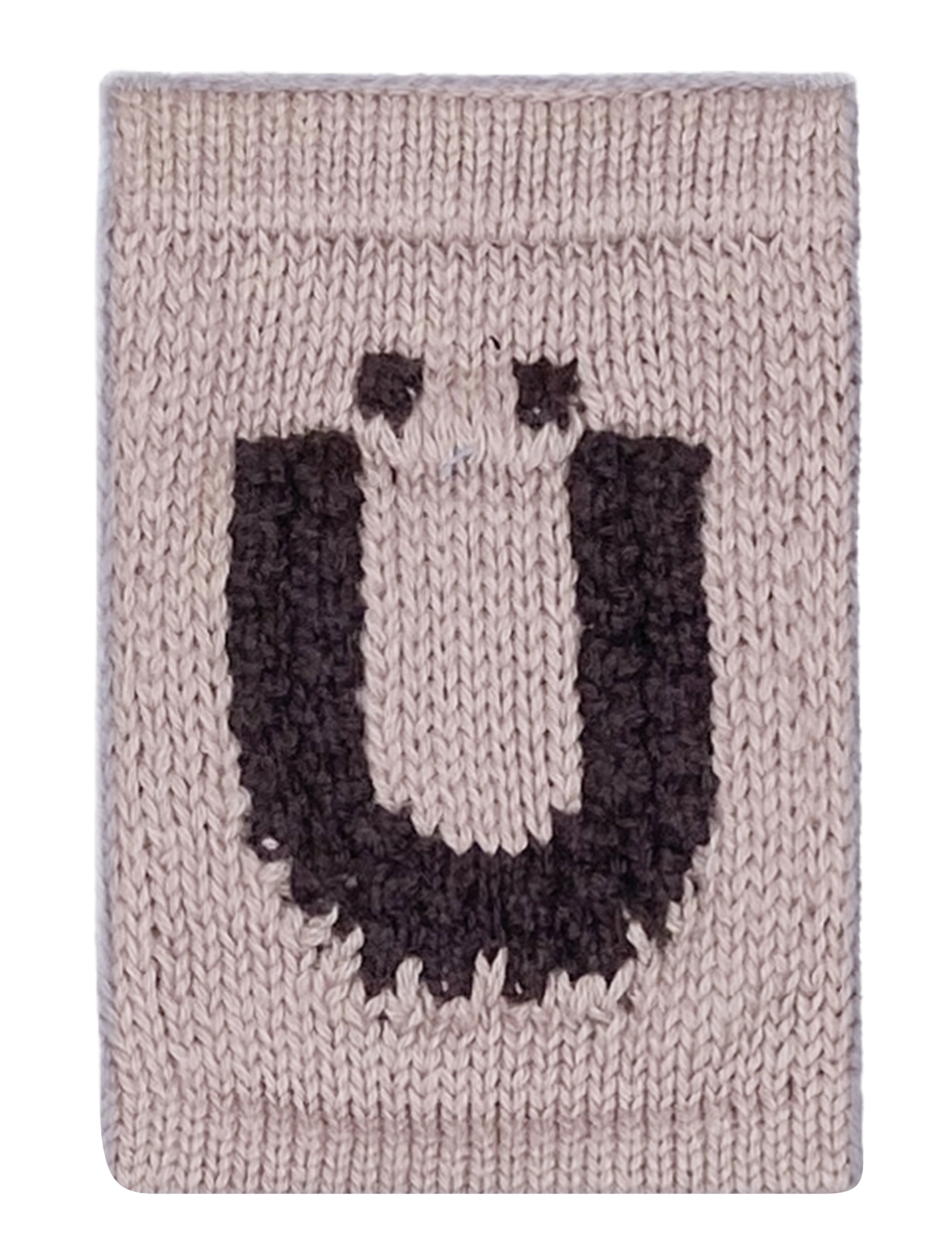 Smallstuff Knitted Letter Ü, Nature, One Size 10 cm, Beige, Børneindretning > Dekorationstilbehør-Detaljer, Børn