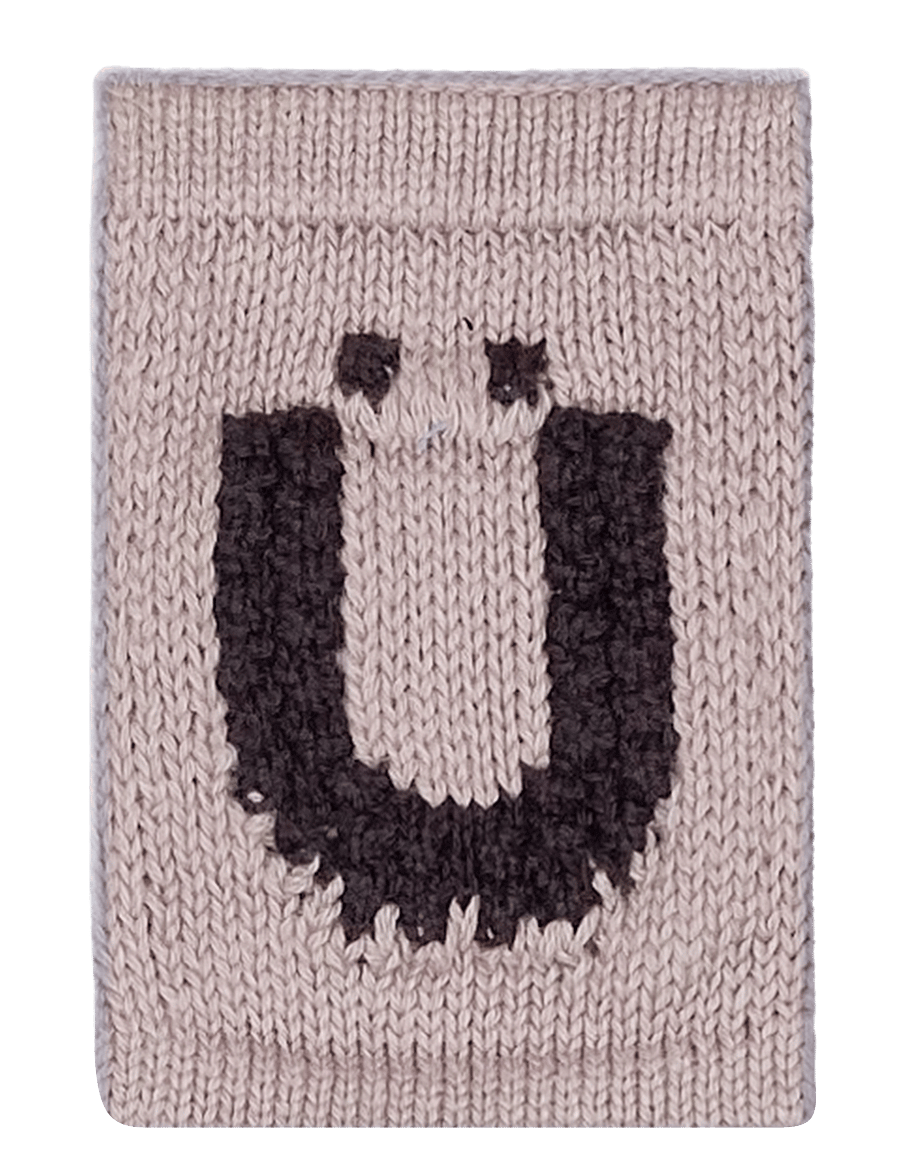 Smallstuff - Knitted letter Ü, nature - die niedrigsten preise - Ü beige - 0