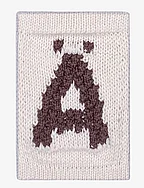 Knitted letter Ä, nature - Ä BEIGE