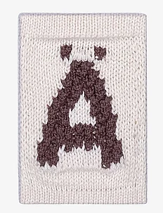 Knitted letter Ä, nature, Smallstuff