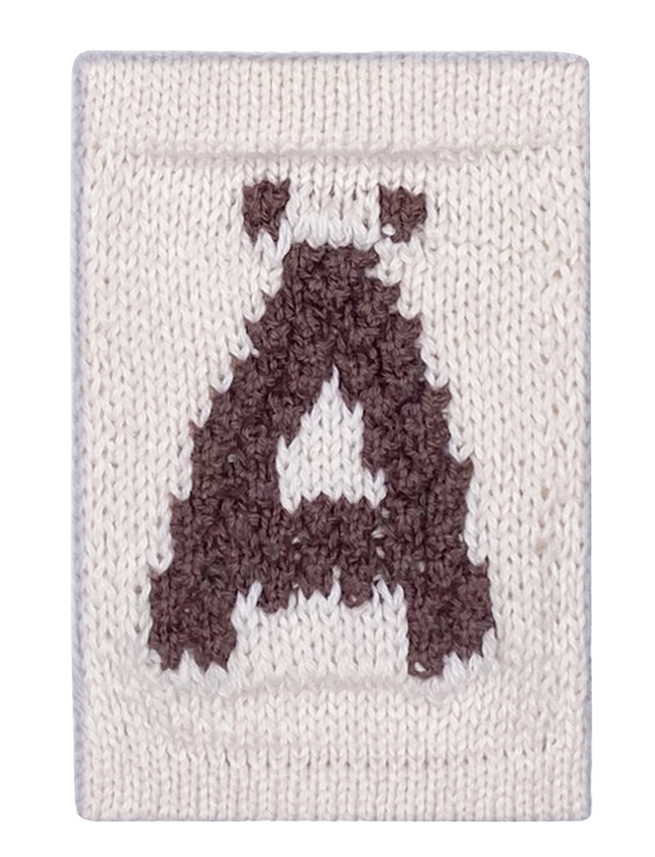 Smallstuff Knitted letter Ä, nature - Sisustus - Ä BEIGE / cream