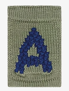 Knitted letter A, blue, Smallstuff