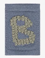 Knitted letter B, blue - B BLUE