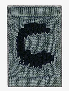 Knitted letter C, blue - C BLUE