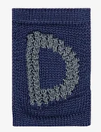 Knitted letter D, blue - D BLUE