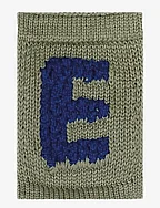 Knitted letter E, blue - E BLUE
