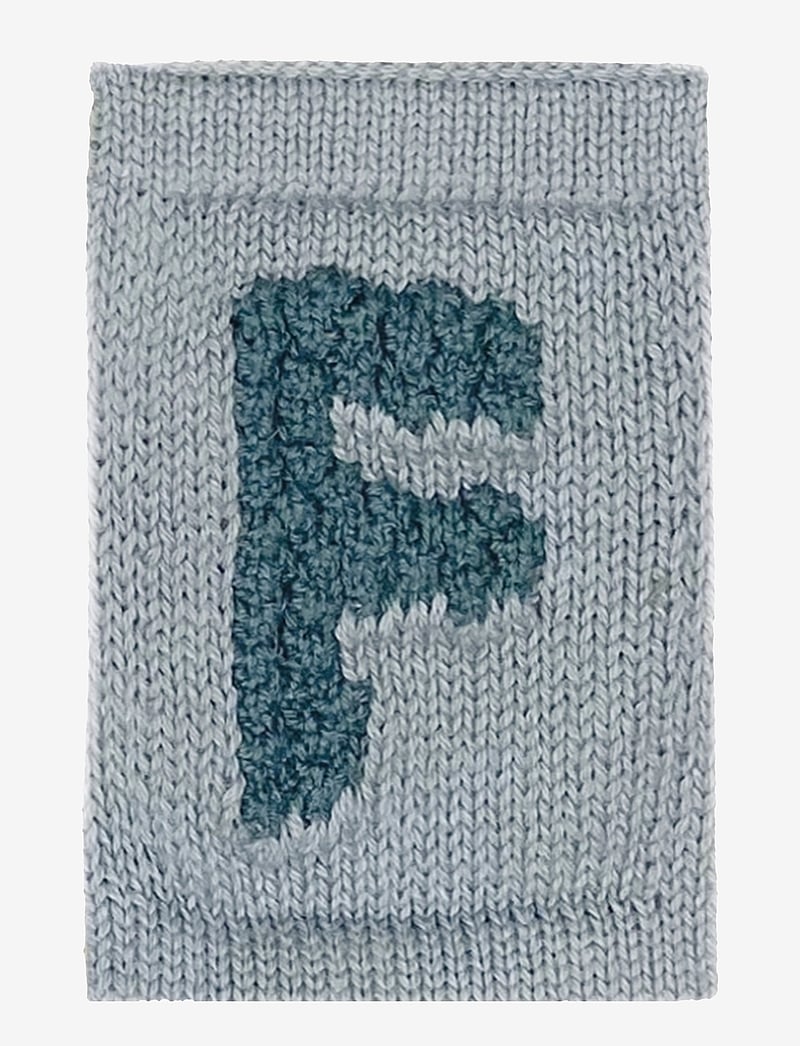 Smallstuff - Knitted letter F, blue - dekorationsdetaljer - f blue - 0