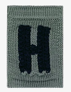 Knitted letter H, blue, Smallstuff