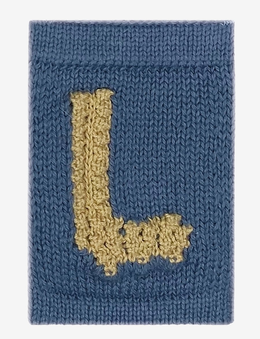 Smallstuff - Knitted letter L, blue - die niedrigsten preise - l blue - 0