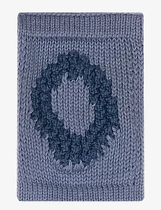 Knitted letter O, blue, Smallstuff
