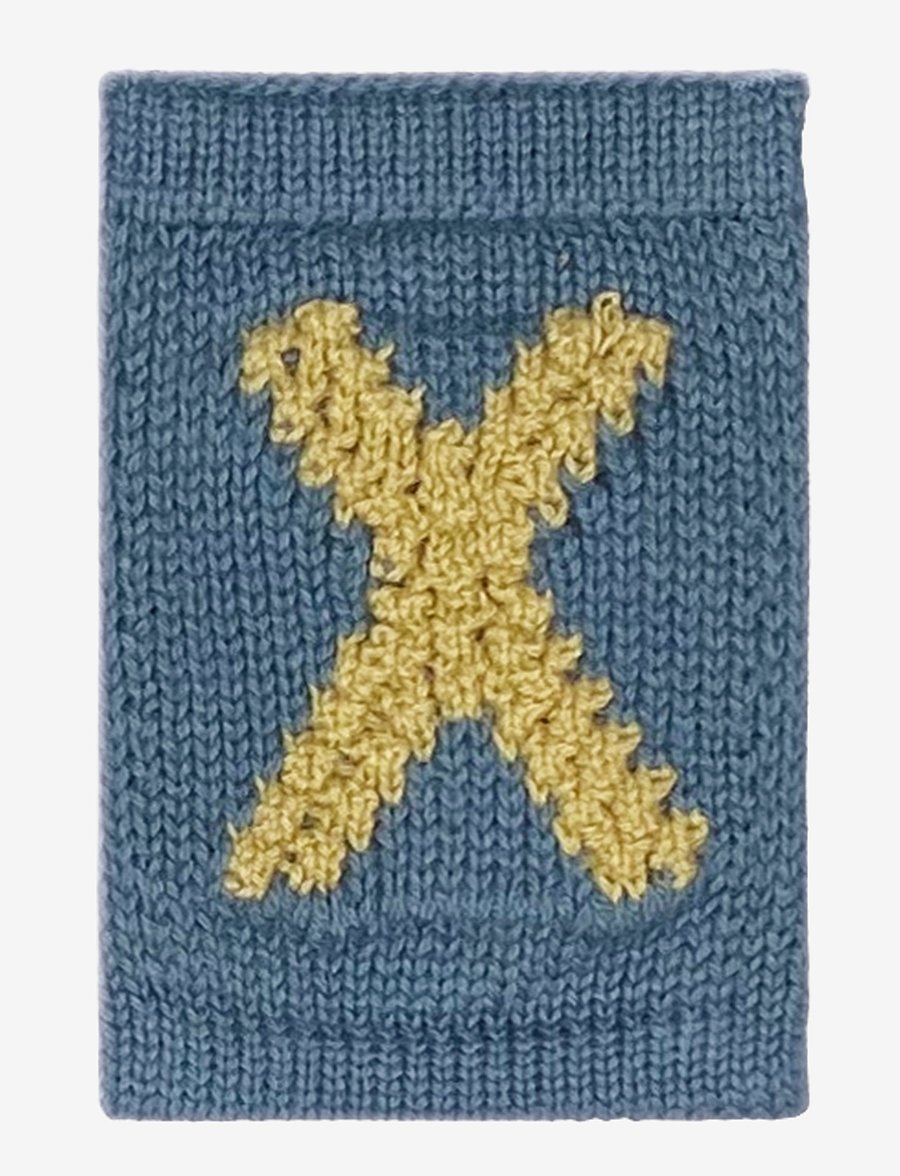 Smallstuff - Knitted letter X, blue - die niedrigsten preise - x blue - 0