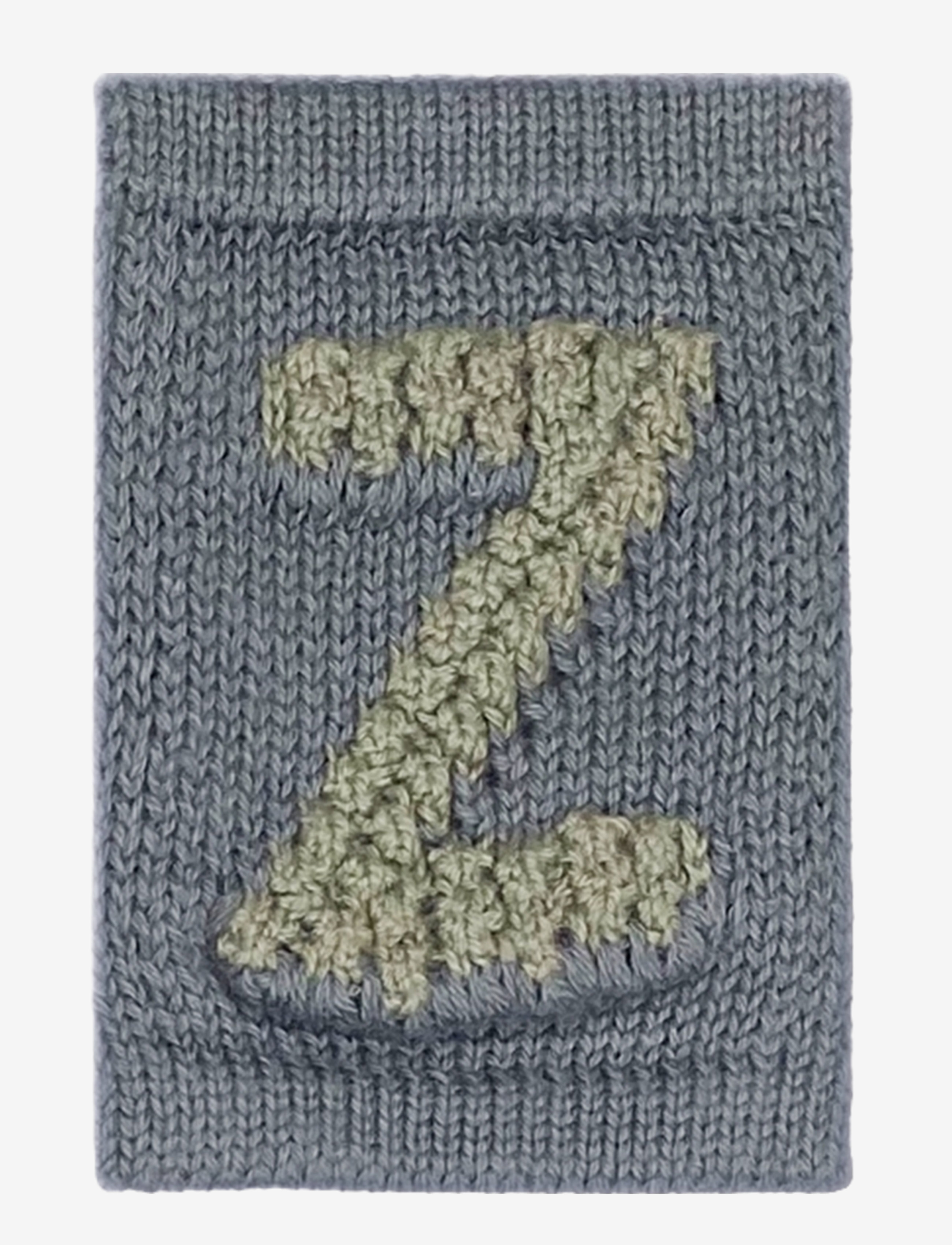 Smallstuff Knitted Letter Z, Blue, One Size 10 cm, Kids Decor, Blau - Decoration Accessories-details, Kinder
