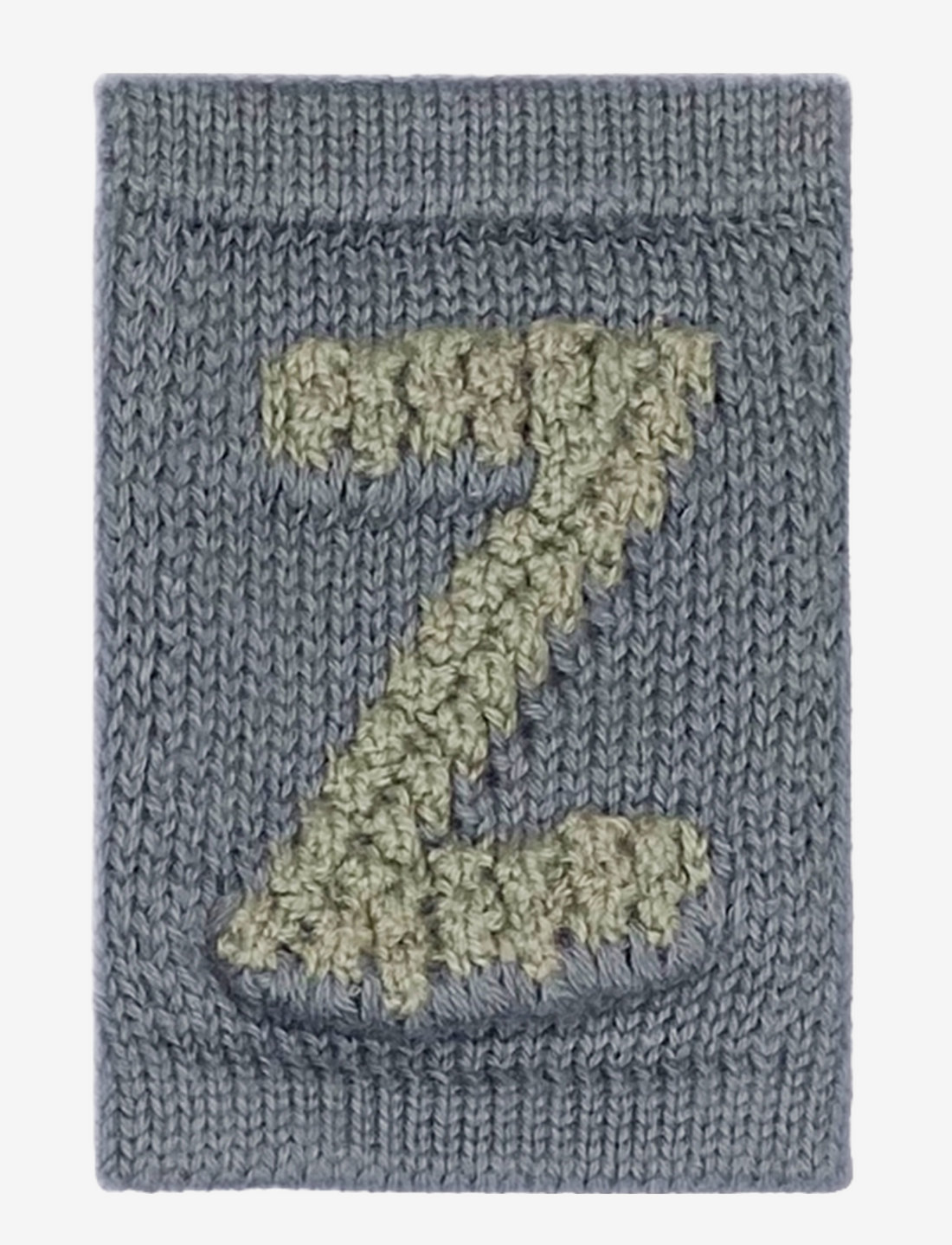 Smallstuff - Knitted letter Z, blue - dekorativt tilbehør - z blue - 0