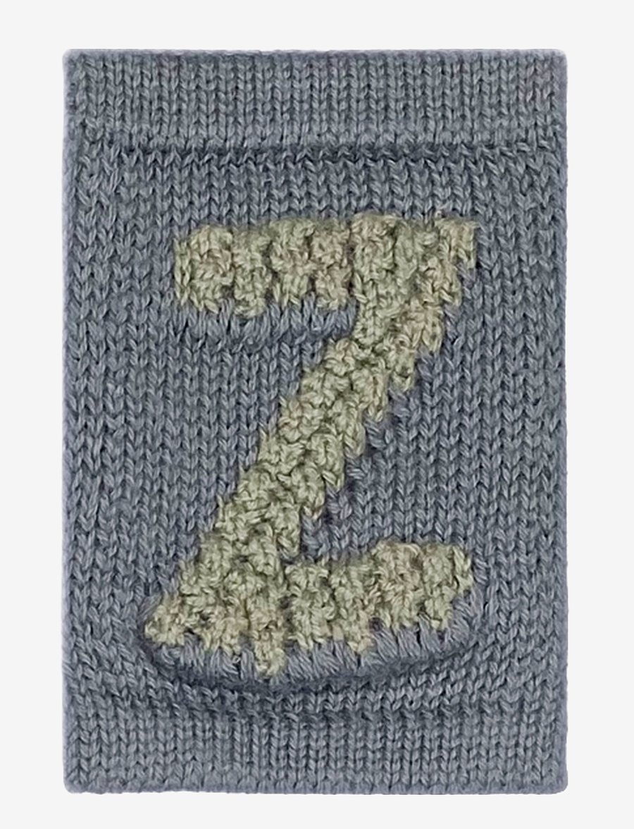 Smallstuff - Knitted letter Z, blue - die niedrigsten preise - z blue - 0