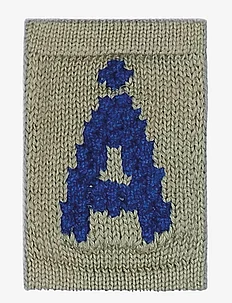 Knitted letter Å, blue, Smallstuff