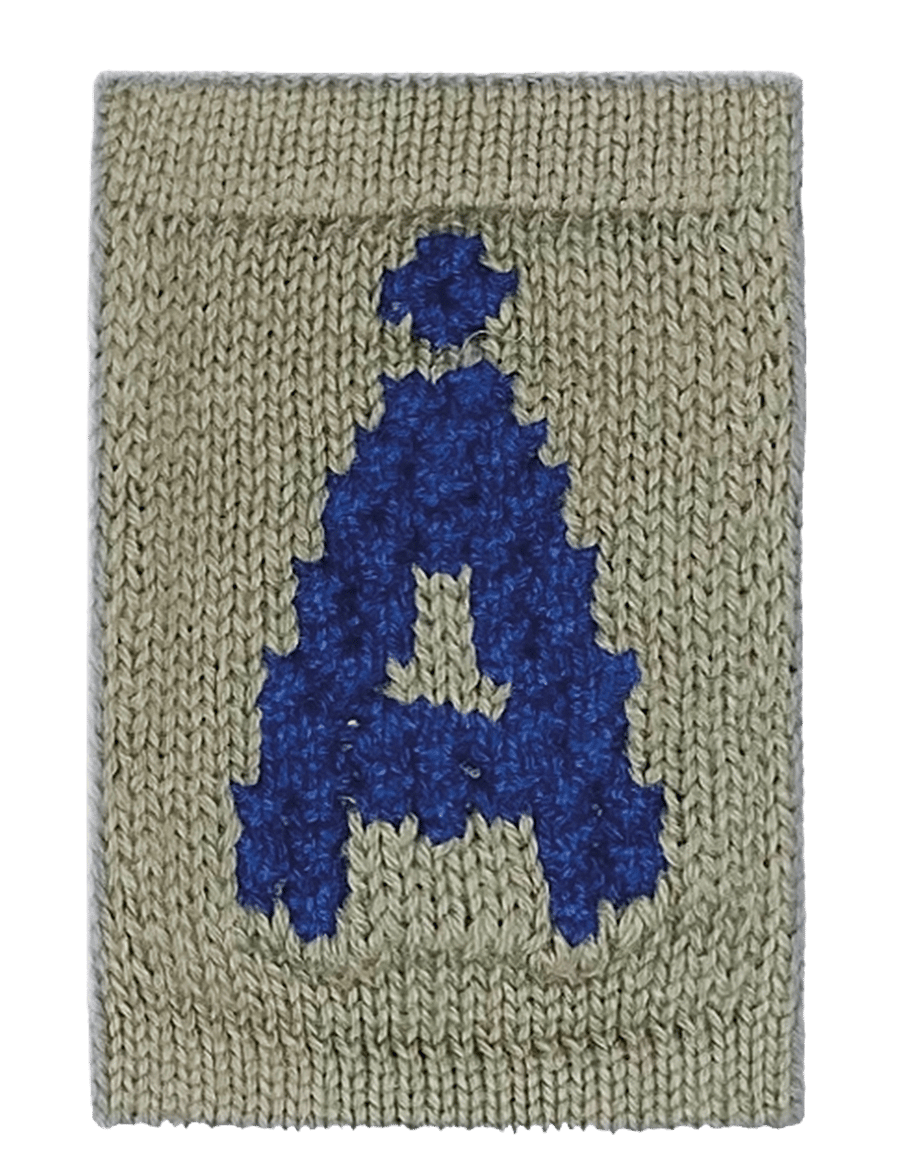 Smallstuff - Knitted letter Å, blue - die niedrigsten preise - Å blue - 0