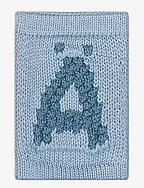 Knitted letter Ä, blue - Ä BLUE