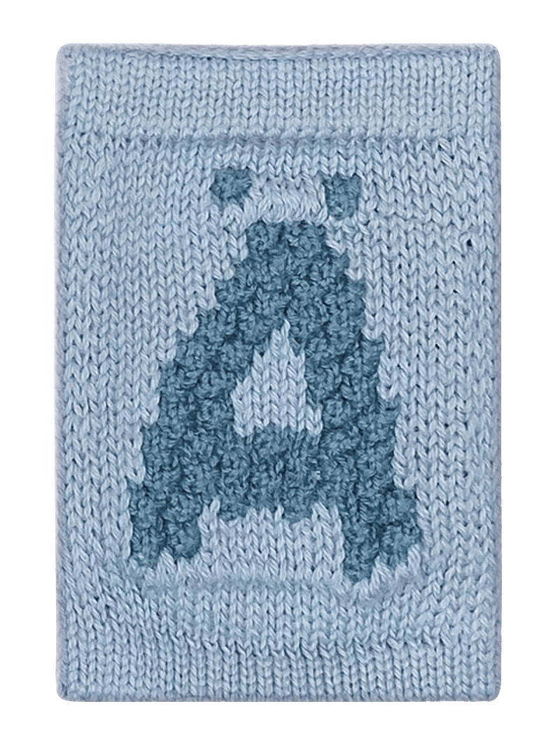 Smallstuff - Knitted letter Ä, blue - koriste-esineet - Ä blue - 0