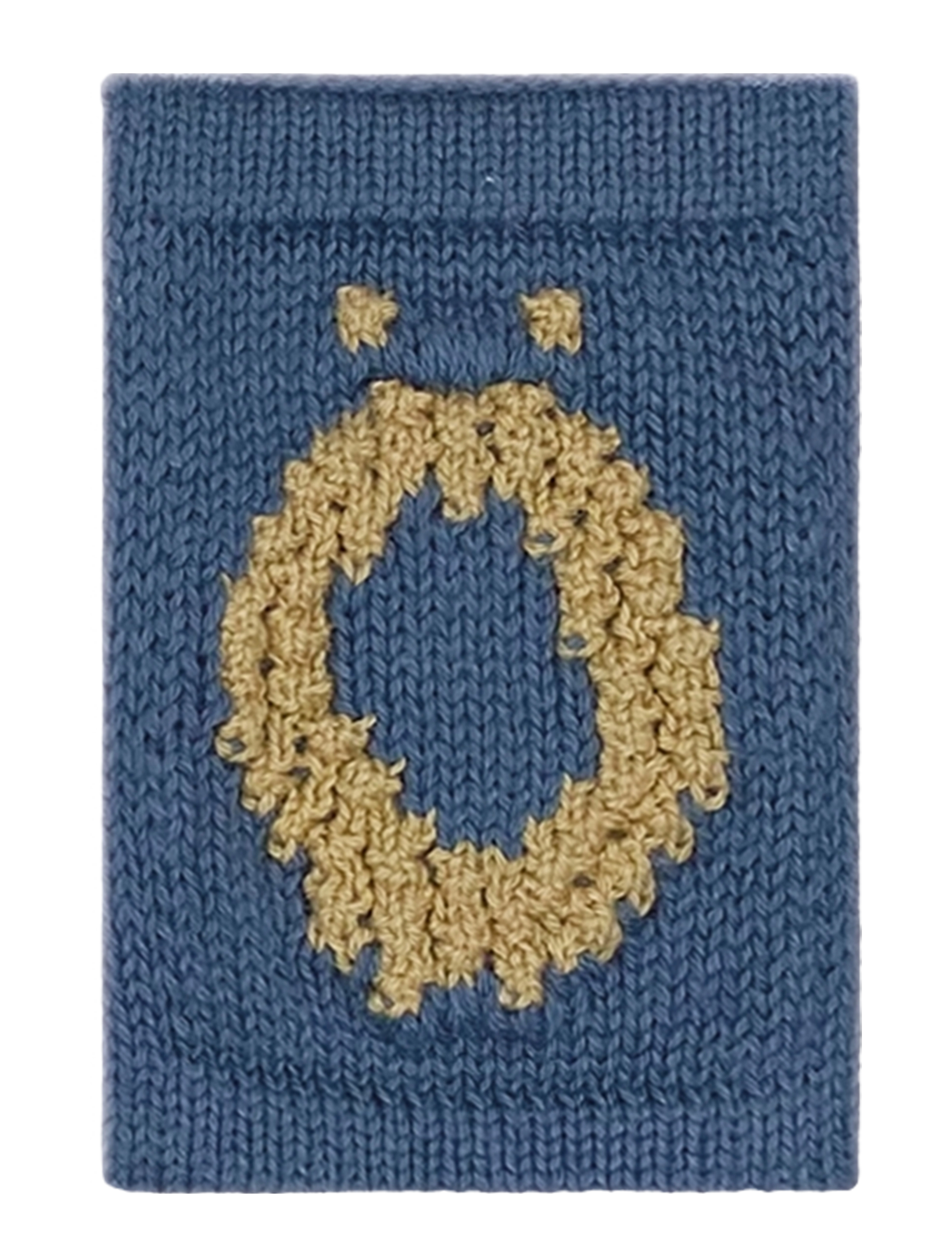 Smallstuff Knitted Letter Ö, Blue, One Size 10 cm, Kids Decor, Blau - Decoration Accessories-details, Kinder